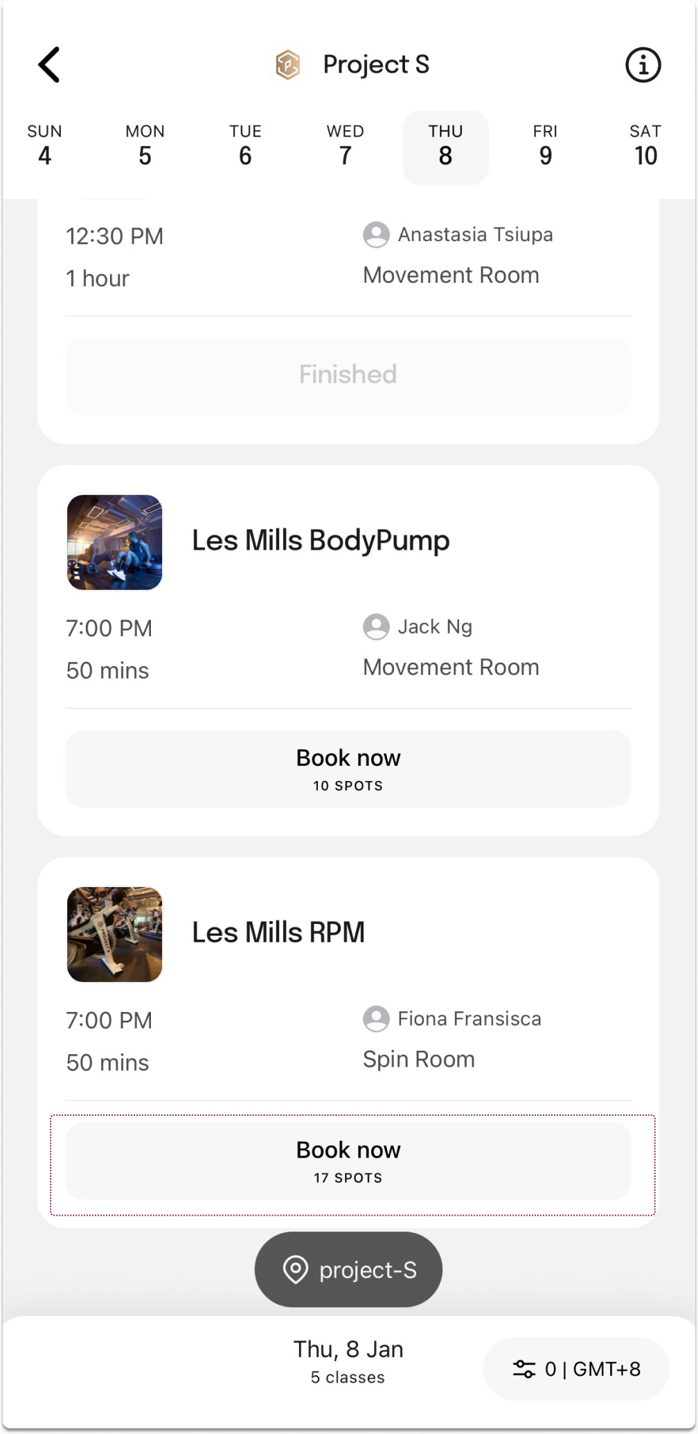 LesMills RPM class in Hong Kong