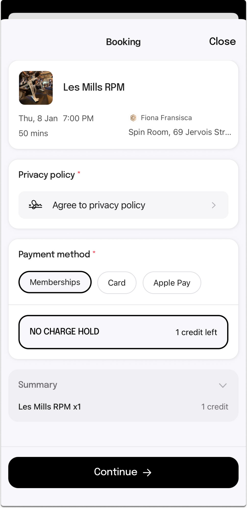 LesMills RPM class in Hong Kong